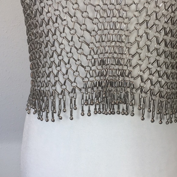 Spectacularly Sexy Stainless Steele Woven Top! - Picture 3 of 8